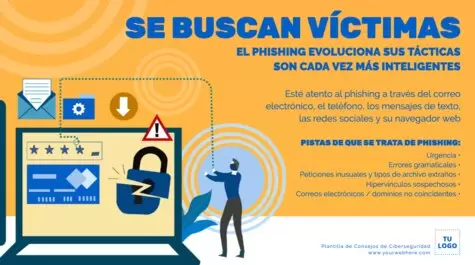 Edita un flyer de Ciberseguridad