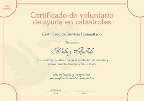 Edita un Diploma Voluntariado
