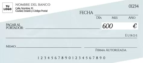 Edita un Cheque grande