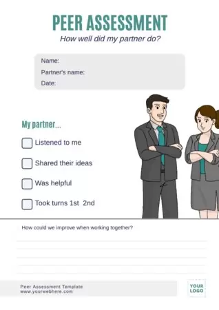 Edit a group evaluation template