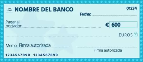 Edita un Cheque grande