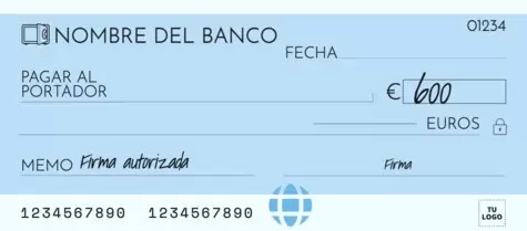 Edita un Cheque grande