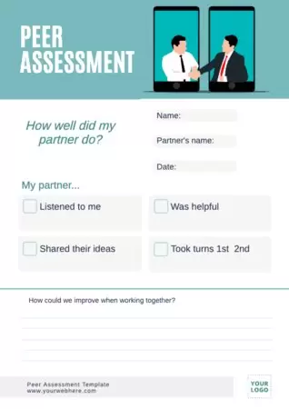 Edit a group evaluation template