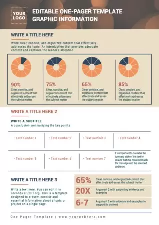 Edit a One Pager format