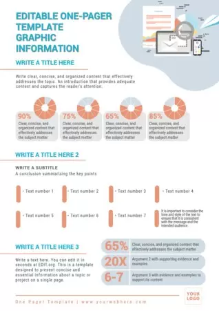 Edit a One Pager format