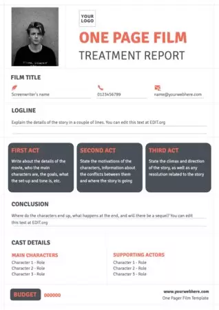 Edit a One Pager format