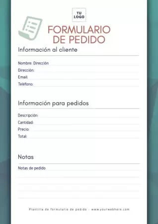 Edita una Hoja de Pedido