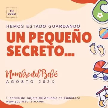 Edita una tarjeta de maternidad