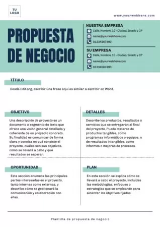 Edita un Plan de Negocios