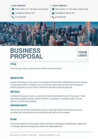 Edit a Business Proposal