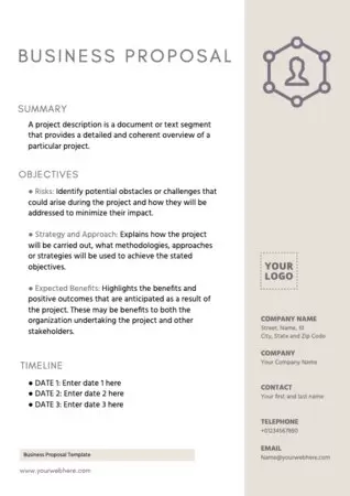 Edit a Business Proposal