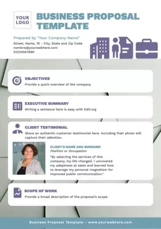 Edit a Business Proposal