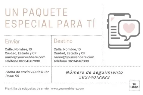 Edita una Etiqueta de Paquete