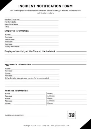 Edit an Incident Report layout