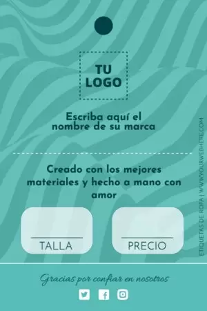 Edita una etiqueta de ropa