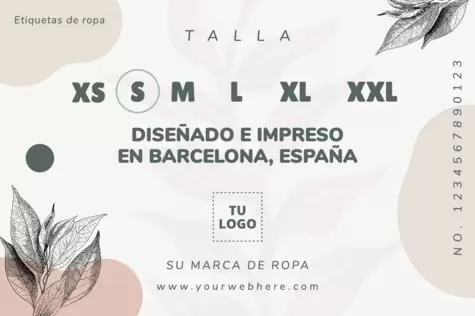 Edita una etiqueta de ropa