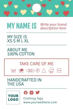 Edit a Clothing Label template