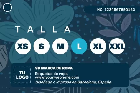 Edita una etiqueta de ropa