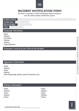 Edit an Incident Report layout