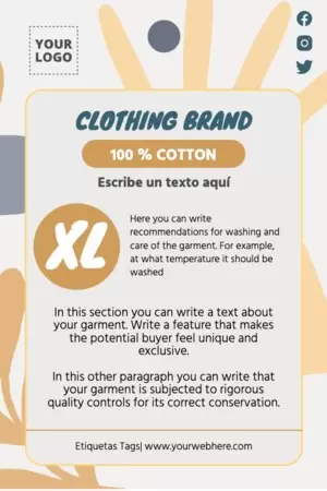 Edit a Clothing Label template