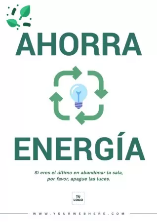 Edita un cartel de ahorro energético