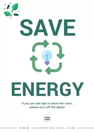 Modifica una locandina sul risparmio energetico