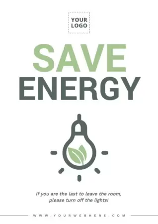 Edit an energy saving poster