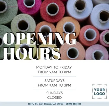 Editar um pôster para alfaiates e lojas de costura 