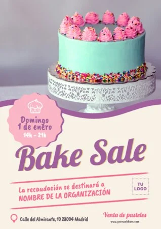 Edita un diseño de venta de tartas