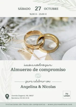 Edita una tarjeta de fiesta de pedida