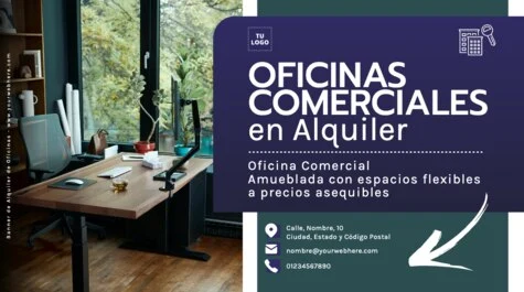 Edita un flyer de Alquiler de Oficina