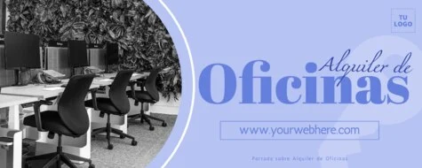 Edita un flyer de Alquiler de Oficina