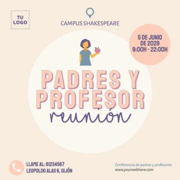 Edita una hoja de reuniones de padres