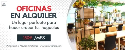 Edita un flyer de Alquiler de Oficina