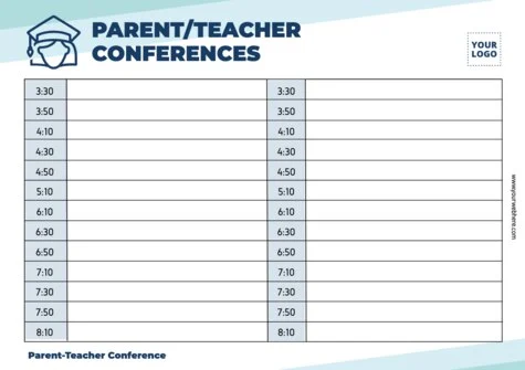 Modifier un prospectus de réunion parents-prof