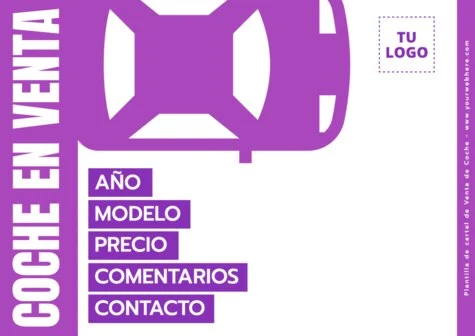 Edita un cartel de Se Vende Auto