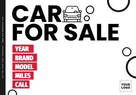 Edit an Auto Sale sign