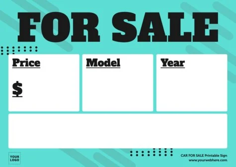 Edit an Auto Sale sign