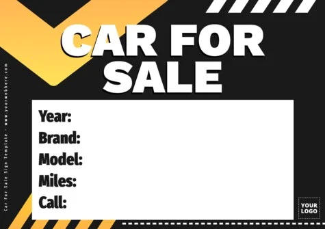 Edit an Auto Sale sign