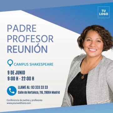 Edita una hoja de reuniones de padres