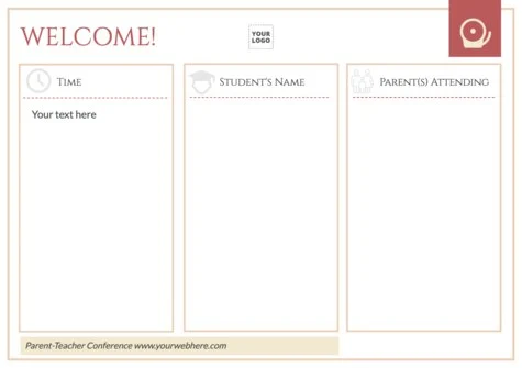 Een flyer voor een ouderavond bewerken