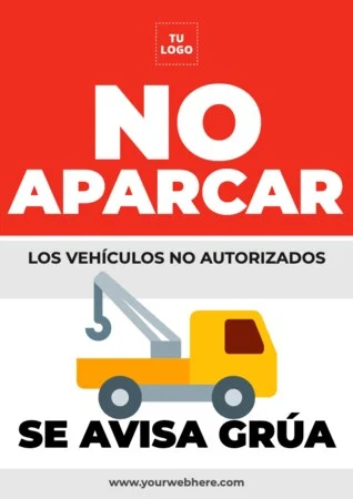 Edita un diseño de No Aparcar