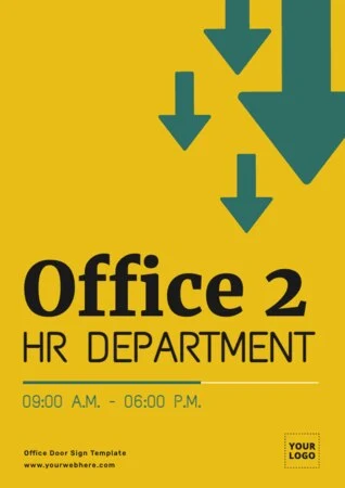 Edit an Office Door sign design