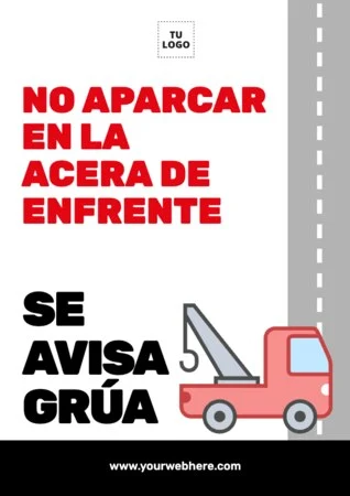 Edita un diseño de No Aparcar