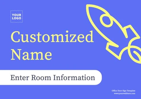 Edit an Office Door sign design