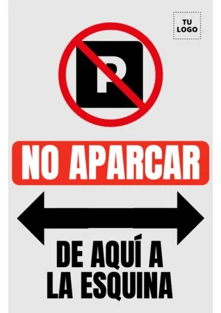 Edita un diseño de No Aparcar