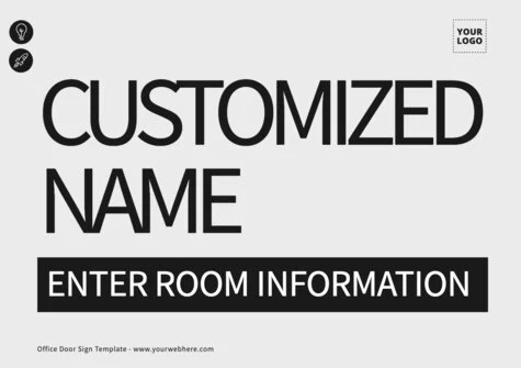 Edit an Office Door sign design