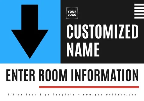 Edit an Office Door sign design