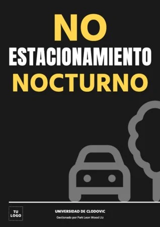 Edita un diseño de No Aparcar