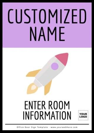 Edit an Office Door sign design